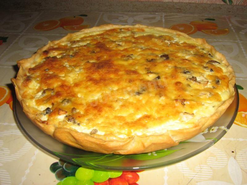 Шаг 16 приготовления Пирог курино грибной