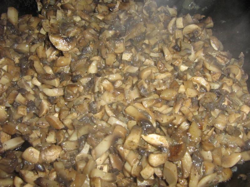 Шаг 4 приготовления Пирог курино грибной