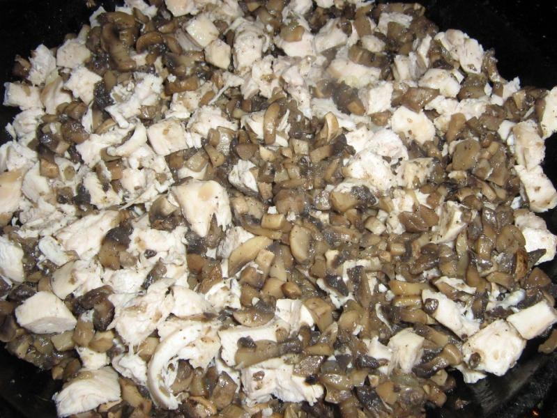 Шаг 6 приготовления Пирог курино грибной