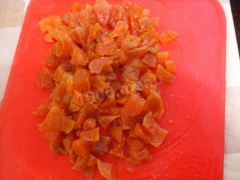 Шаг 5 приготовления Оладьи с морковкой и курагой