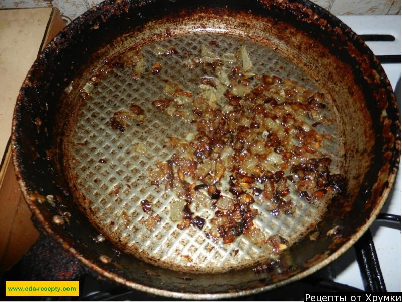 Шаг 2 приготовления Блинчики на молоке со свиной печенкой и капустой