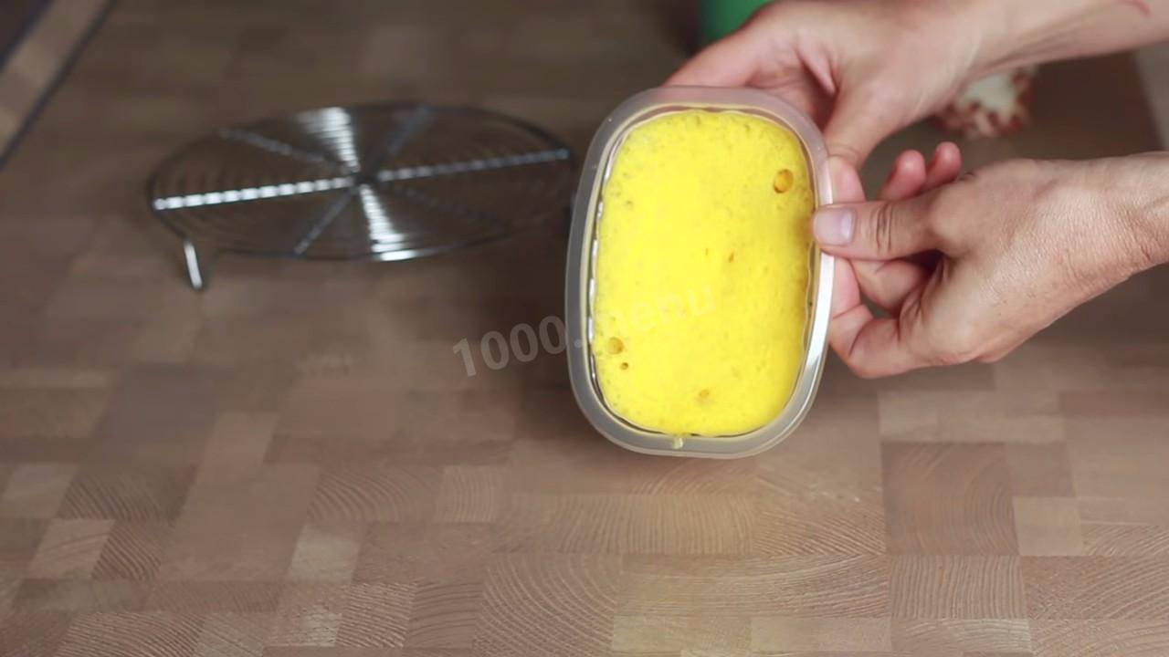 Шаг 6 приготовления Бисквитный мох для декора - молекулярный бисквит