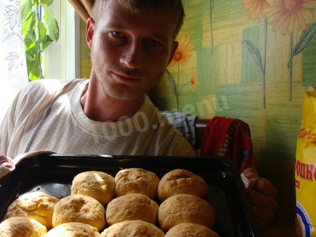 Шаг 10 приготовления Булочки сметанные с яблоками