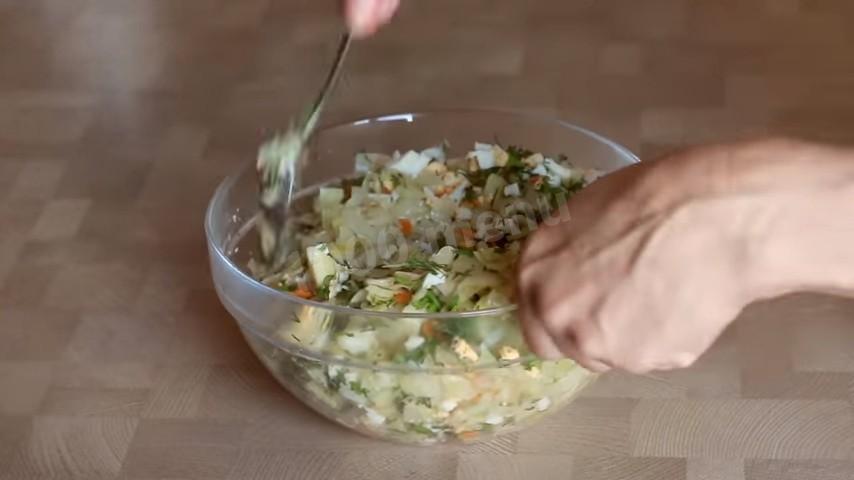 Шаг 9 приготовления Капустник заливной