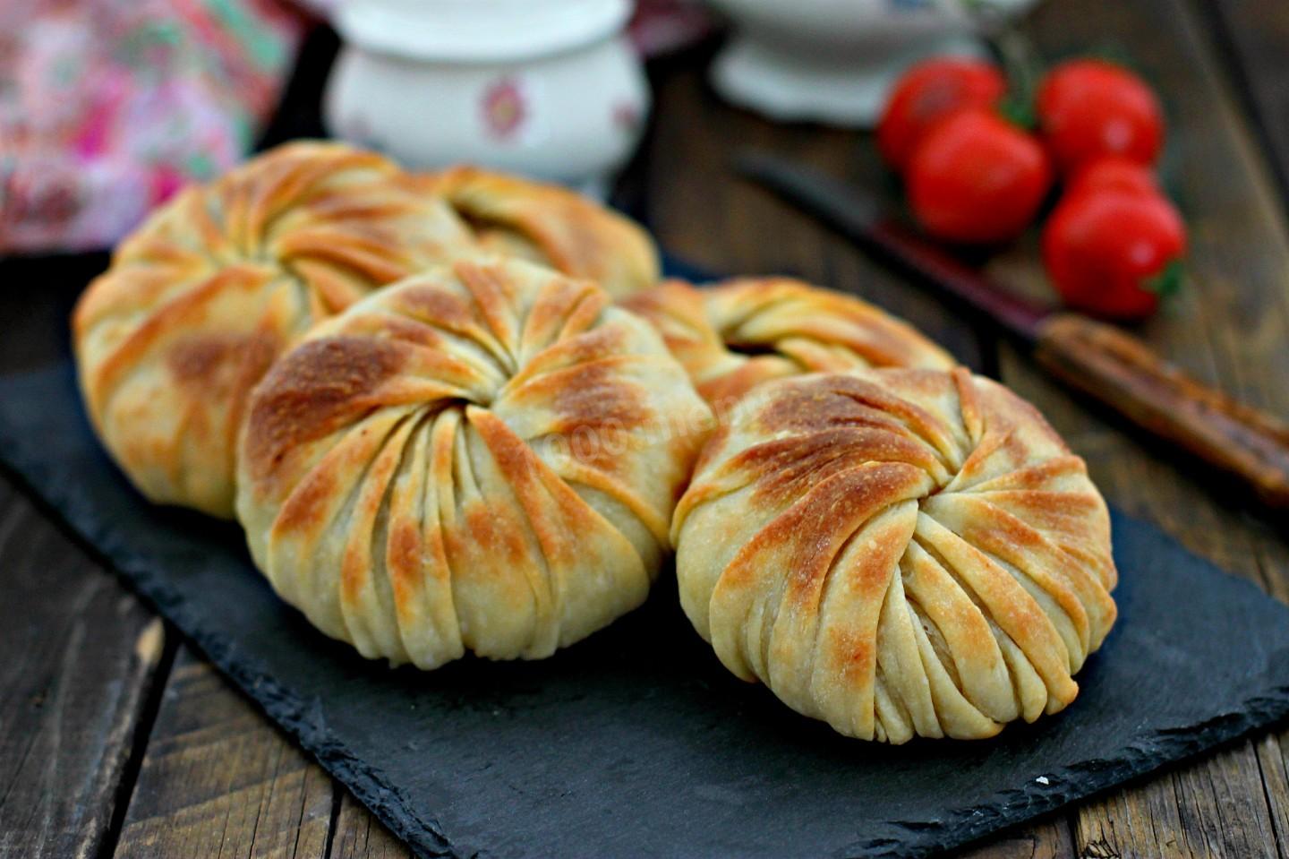 Обложка рецепта Самса с картошкой и фаршем