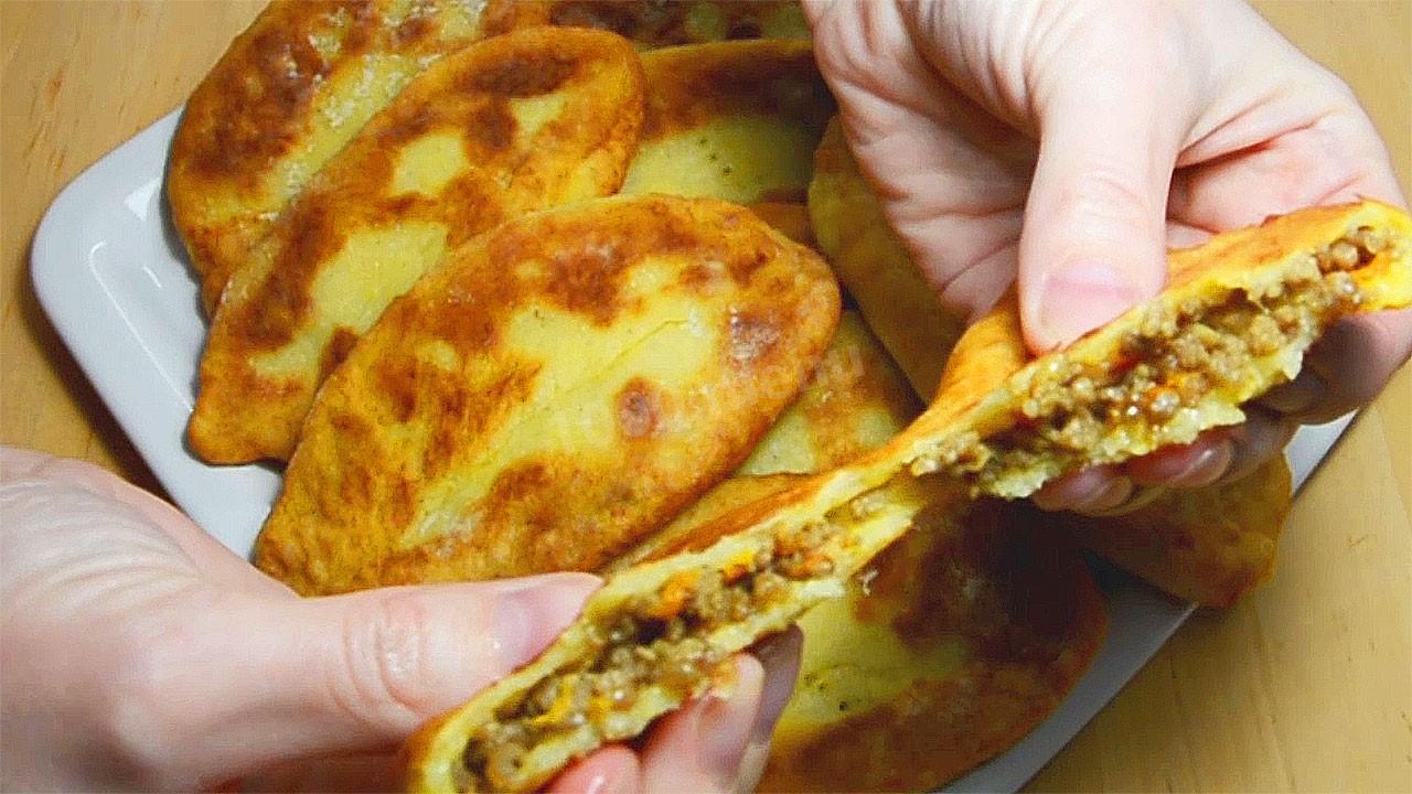 Шаг 20 приготовления Картофельные пирожки с фаршем