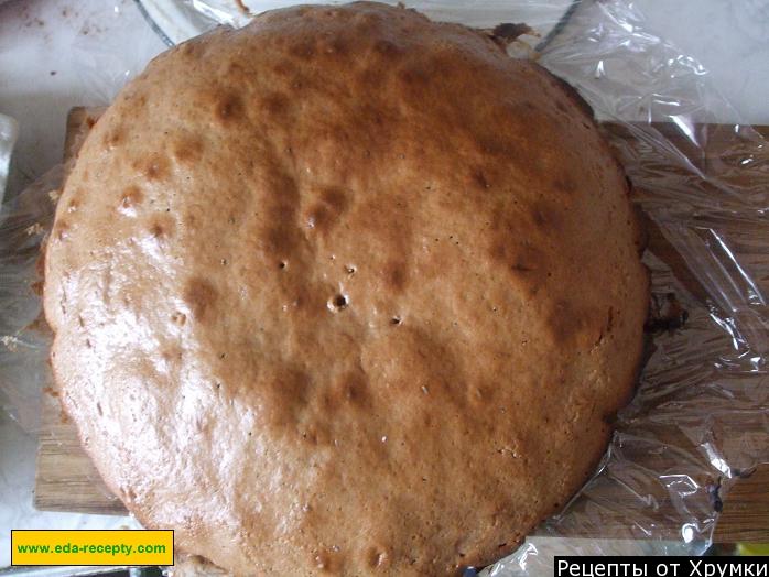 Шаг 11 приготовления Шоколадный сметанник "Кофе с молоком"