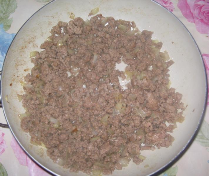 Шаг 8 приготовления Фаршированные мясом блины классические
