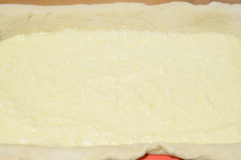 Шаг 6 приготовления Яблочный пирог с творогом и лимоном
