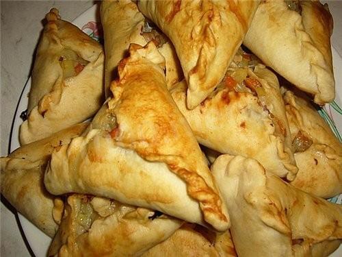 Обложка рецепта Пирожки с субпродуктами по-казахски несладкие