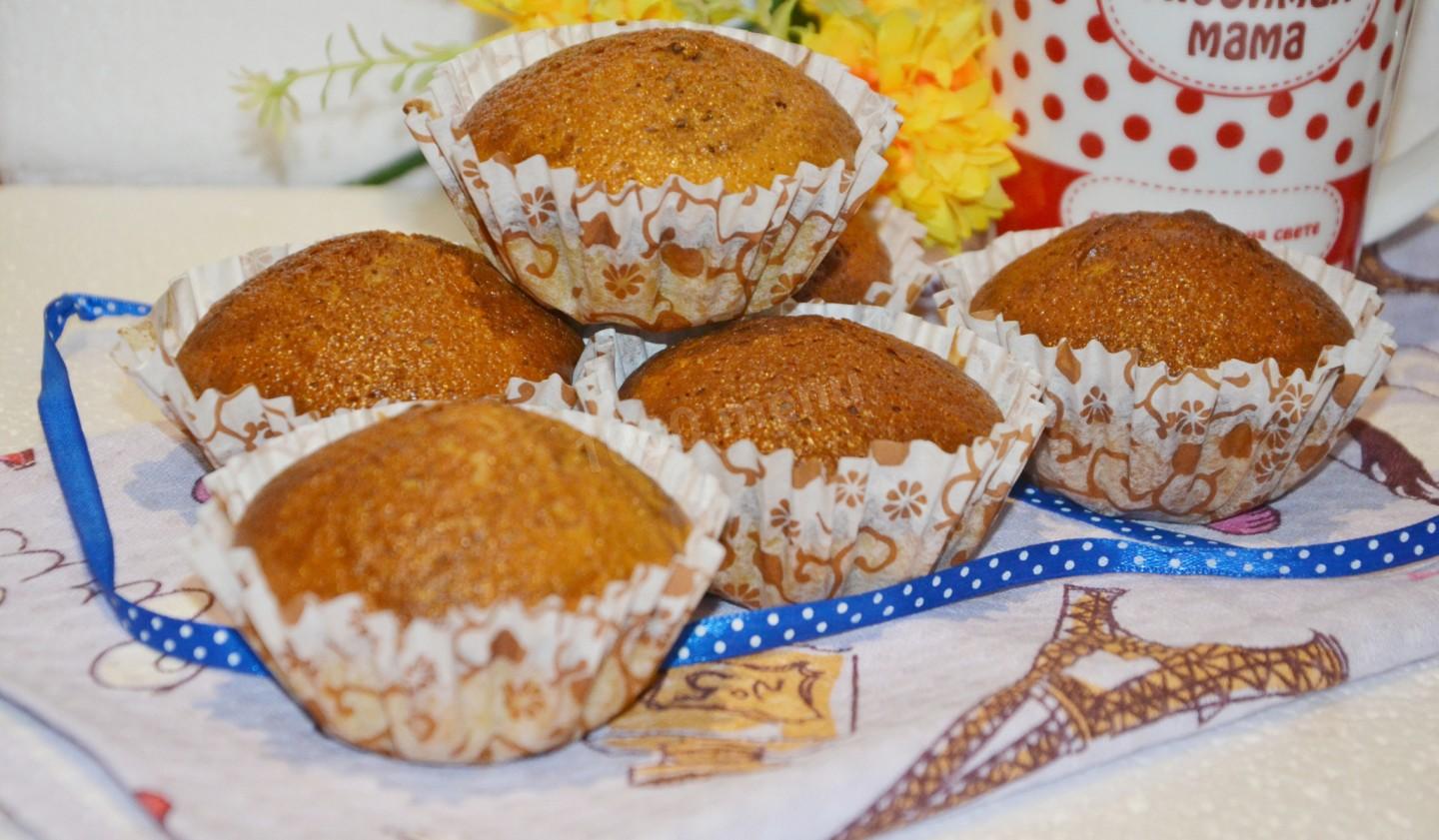 Шаг 13 приготовления Кексы домашние полосатики