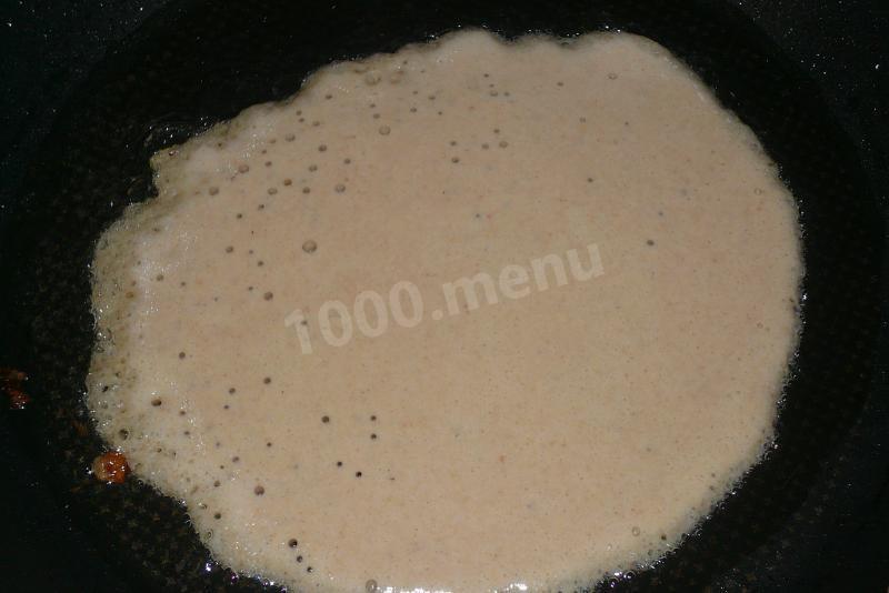 Шаг 10 приготовления Блины из гречневой муки с пшеничной мукой