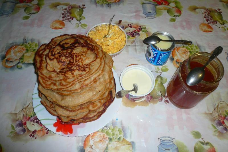 Шаг 13 приготовления Блины из гречневой муки с пшеничной мукой