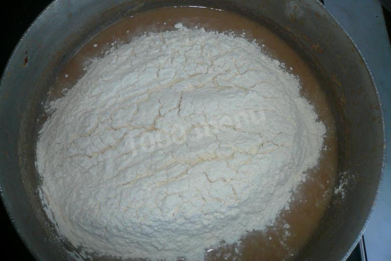 Шаг 4 приготовления Блины из гречневой муки с пшеничной мукой