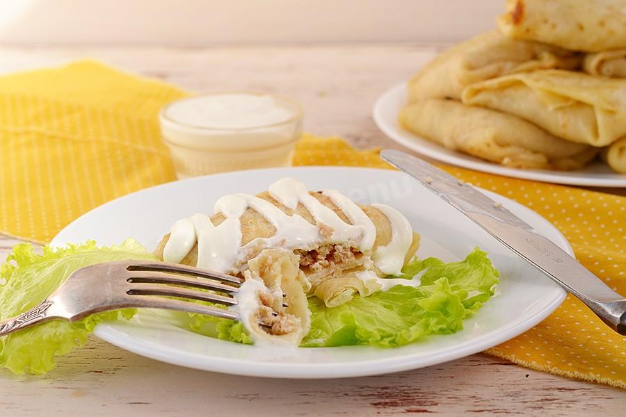 Обложка рецепта Налистники с мясом