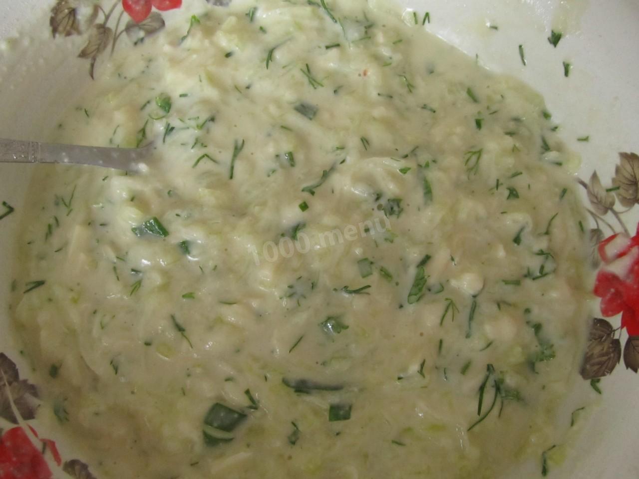 Шаг 5 приготовления Маффины с кабачком и сыром