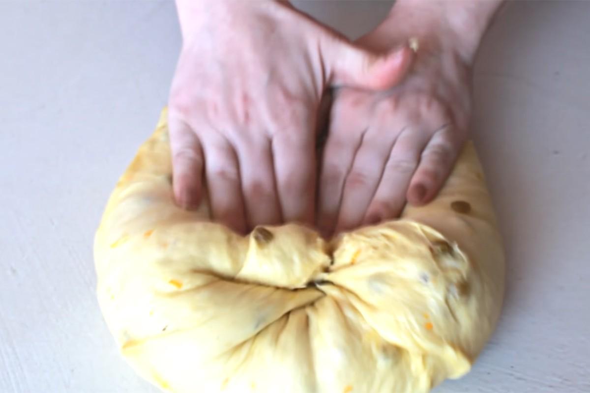 Шаг 11 приготовления Быстрый дрожжевой пасхальный кулич