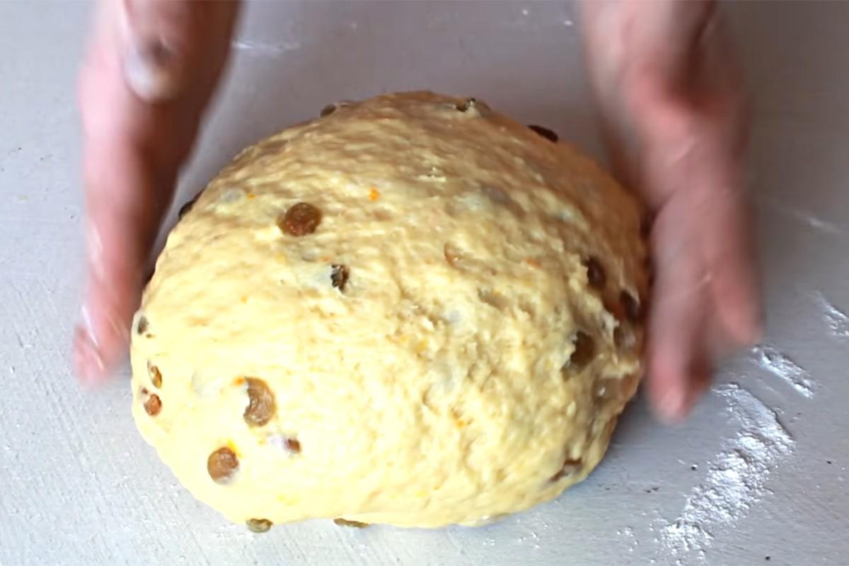 Шаг 9 приготовления Быстрый дрожжевой пасхальный кулич