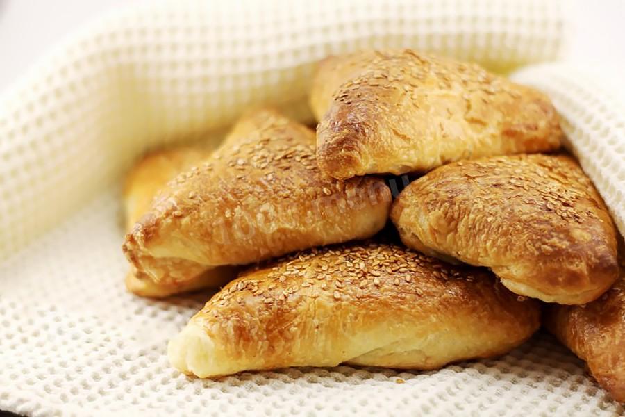 Обложка рецепта Самса из слоеного теста с курицей