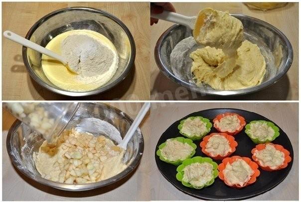 Шаг 2 приготовления Сочные яблочные кексы с лимоном