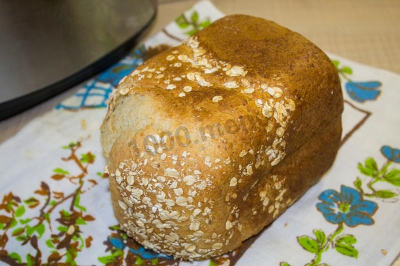 Шаг 15 приготовления Хлеб из овсяной муки в хлебопечке