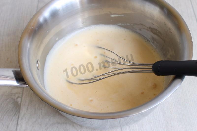 Шаг 1 приготовления Муссовый торт с манго и шоколадом