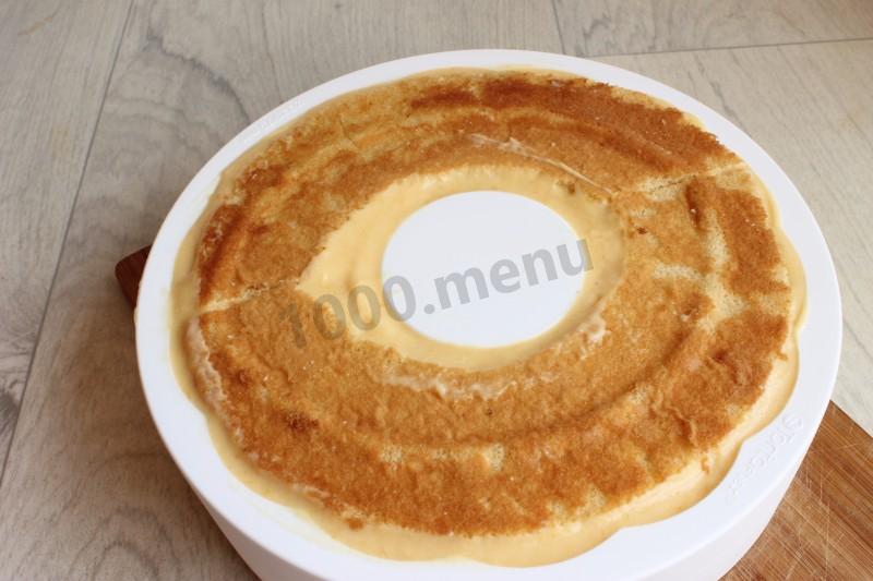 Шаг 8 приготовления Муссовый торт с манго и шоколадом