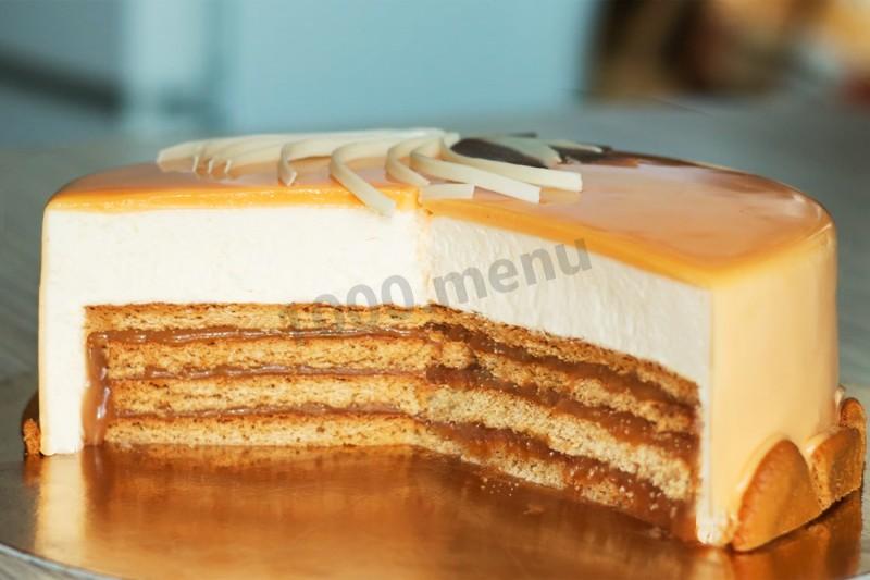 Шаг 85 приготовления Муссовый торт с зеркальной глазурью Медовый