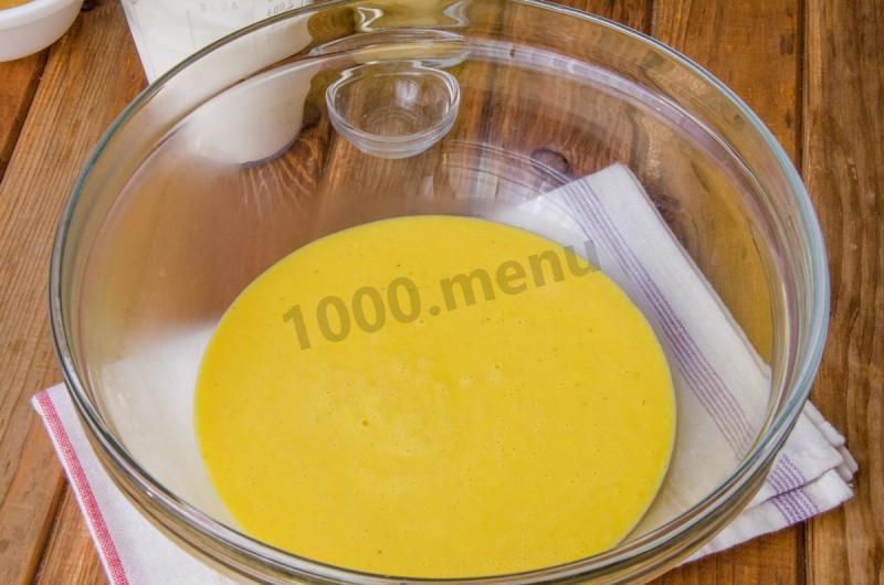 Шаг 20 приготовления Бисквитный торт с ананасами