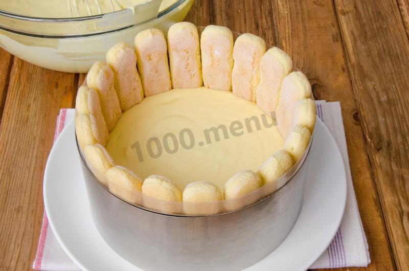 Шаг 28 приготовления Бисквитный торт с ананасами