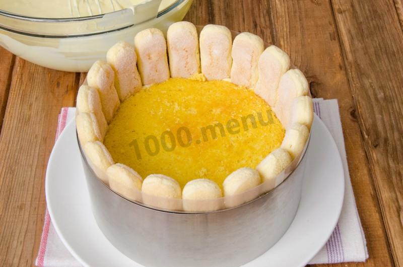 Шаг 29 приготовления Бисквитный торт с ананасами