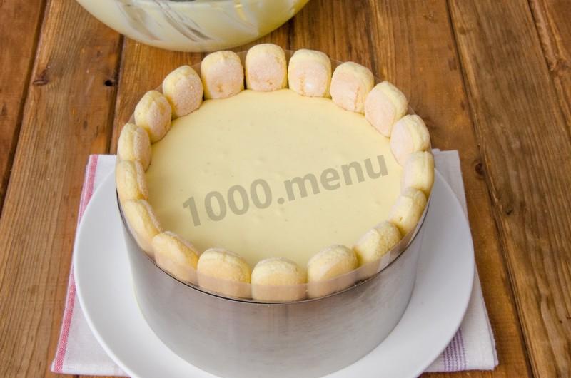 Шаг 30 приготовления Бисквитный торт с ананасами