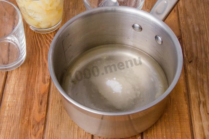 Шаг 33 приготовления Бисквитный торт с ананасами