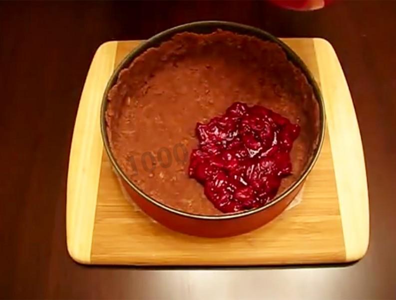 Шаг 13 приготовления Пирог творожный с шоколадной крошкой