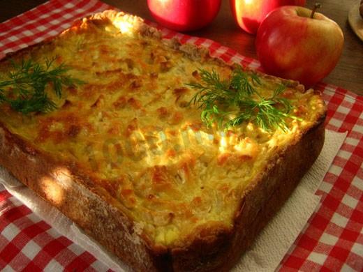 Обложка рецепта Кекс с салом и луком