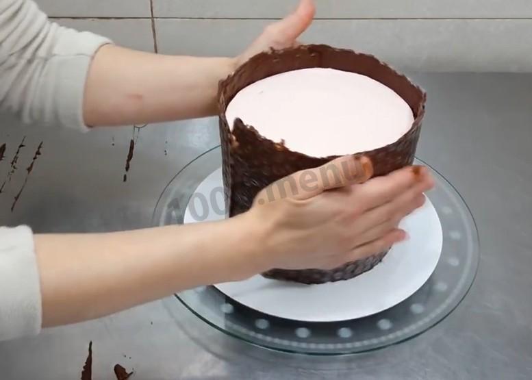 Шаг 6 приготовления Торт Шоколадно-Ягодный