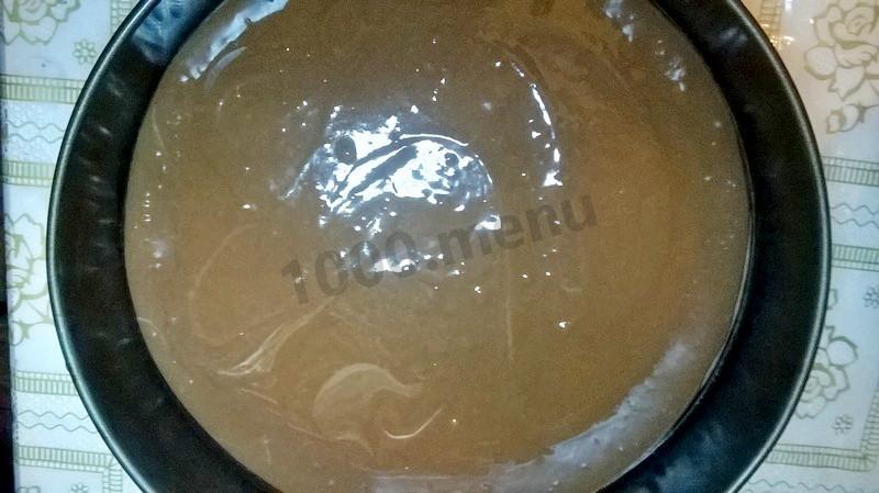 Шаг 4 приготовления Торт с маком орехами изюмом шоколадный бисквит