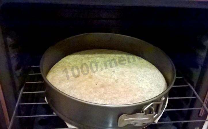 Шаг 6 приготовления Торт с маком орехами изюмом шоколадный бисквит
