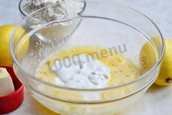 Шаг 2 приготовления Простой пирог с лимоном