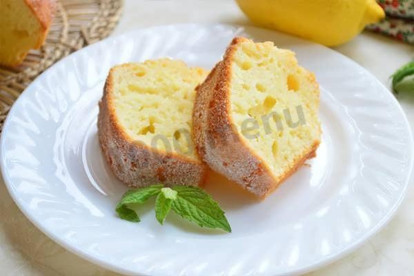 Шаг 8 приготовления Простой пирог с лимоном