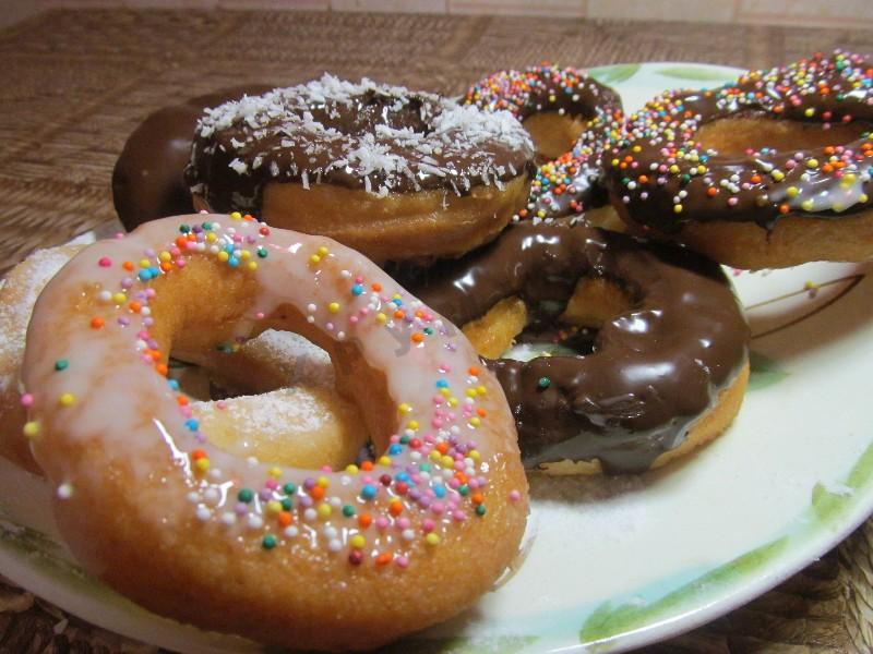 Шаг 20 приготовления Пончики классические на дрожжах