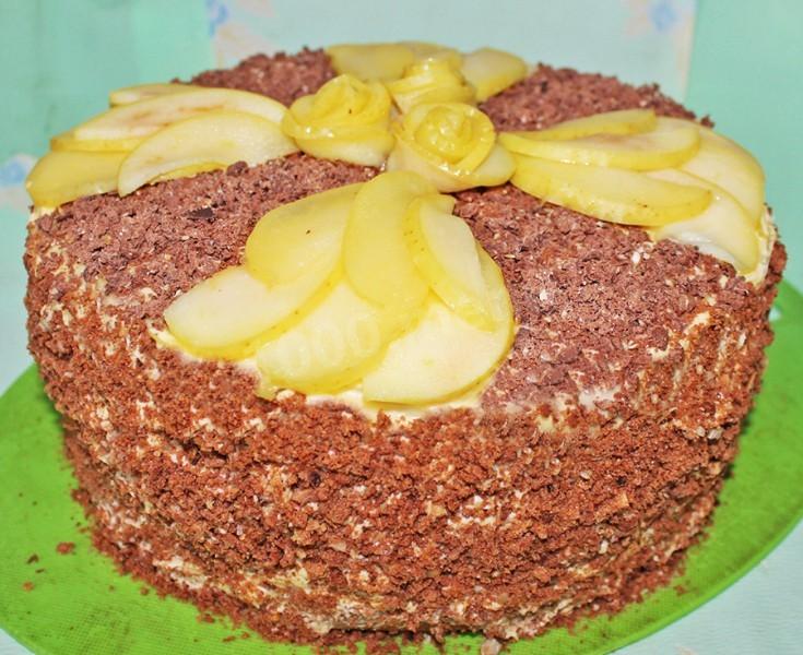 Шаг 19 приготовления Торт Королевский сметанник