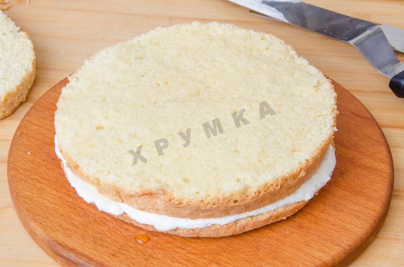 Шаг 31 приготовления Бисквитный карамельный торт