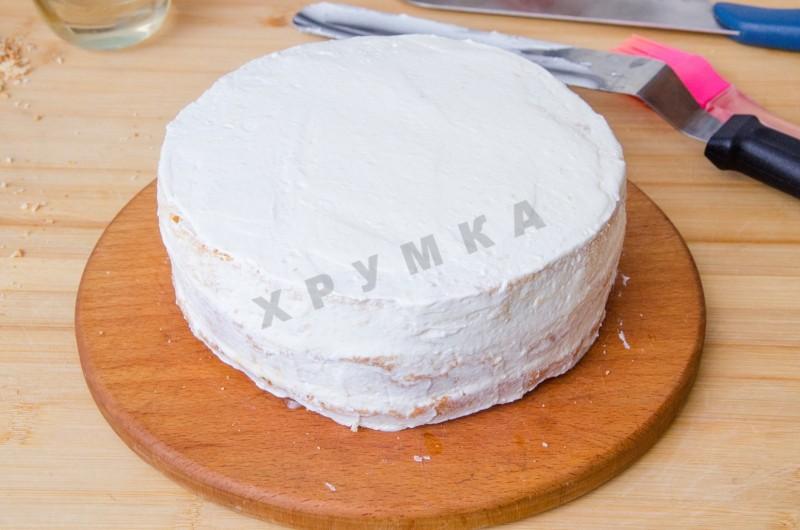 Шаг 33 приготовления Бисквитный карамельный торт