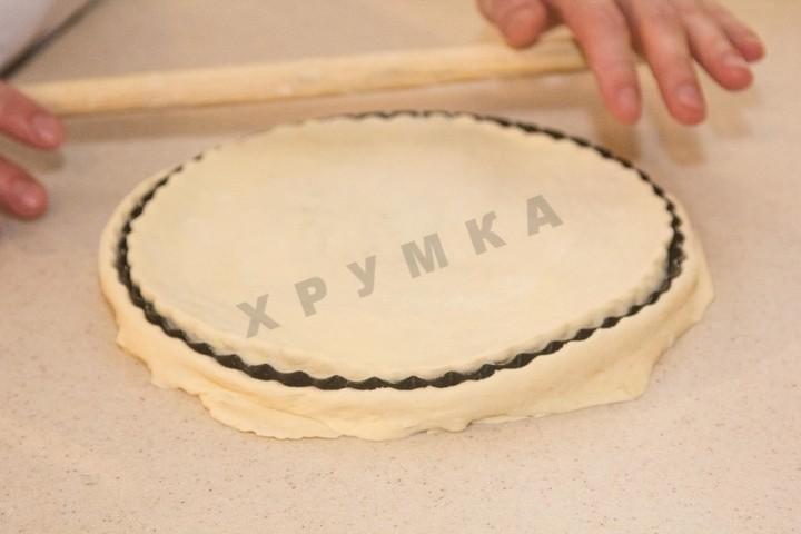Шаг 6 приготовления Мясной пирог с булгуром и сулгуни