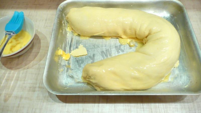 Шаг 11 приготовления Штрудель мясной слоеный на молоке