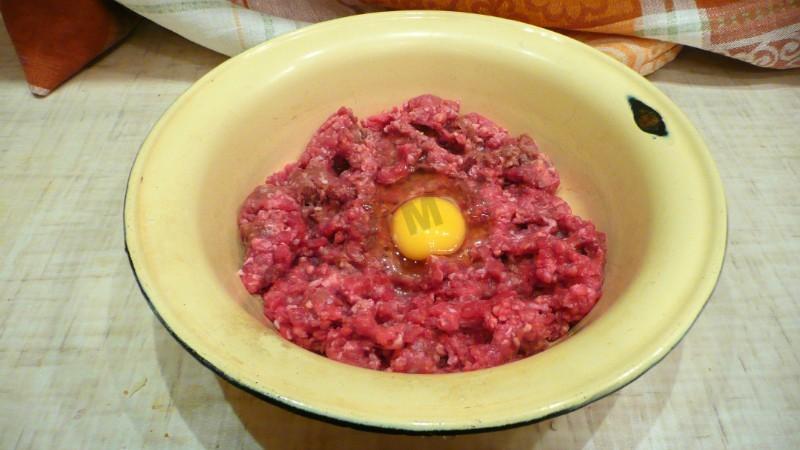 Шаг 4 приготовления Штрудель мясной слоеный на молоке