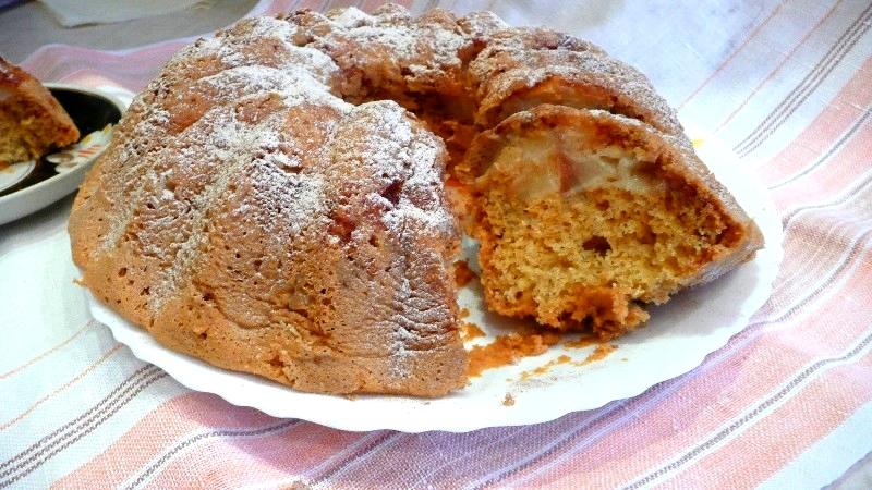 Шаг 10 приготовления Пирог шарлотка груши яблоки