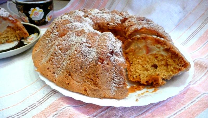Обложка рецепта Пирог шарлотка груши яблоки