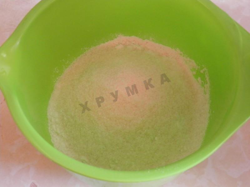 Шаг 3 приготовления Открытый пирог с ревенем